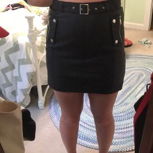 Topshop leather skirt